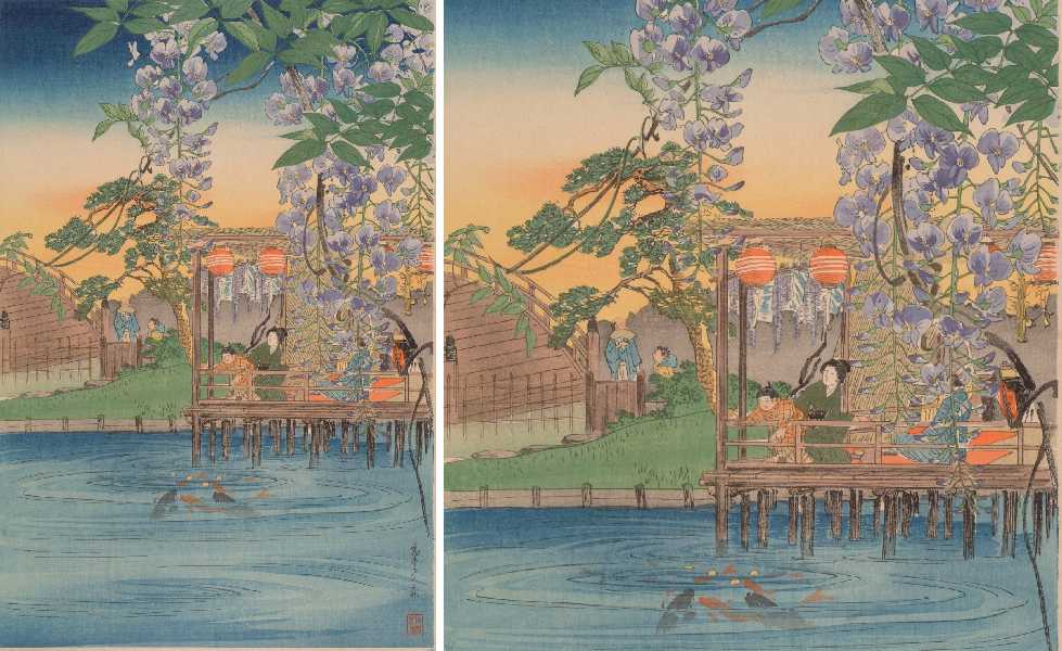 Woodblock Prints of Kameido Tenjin Shrine Woodblock Prints of Kameido Tenjin Shrine
